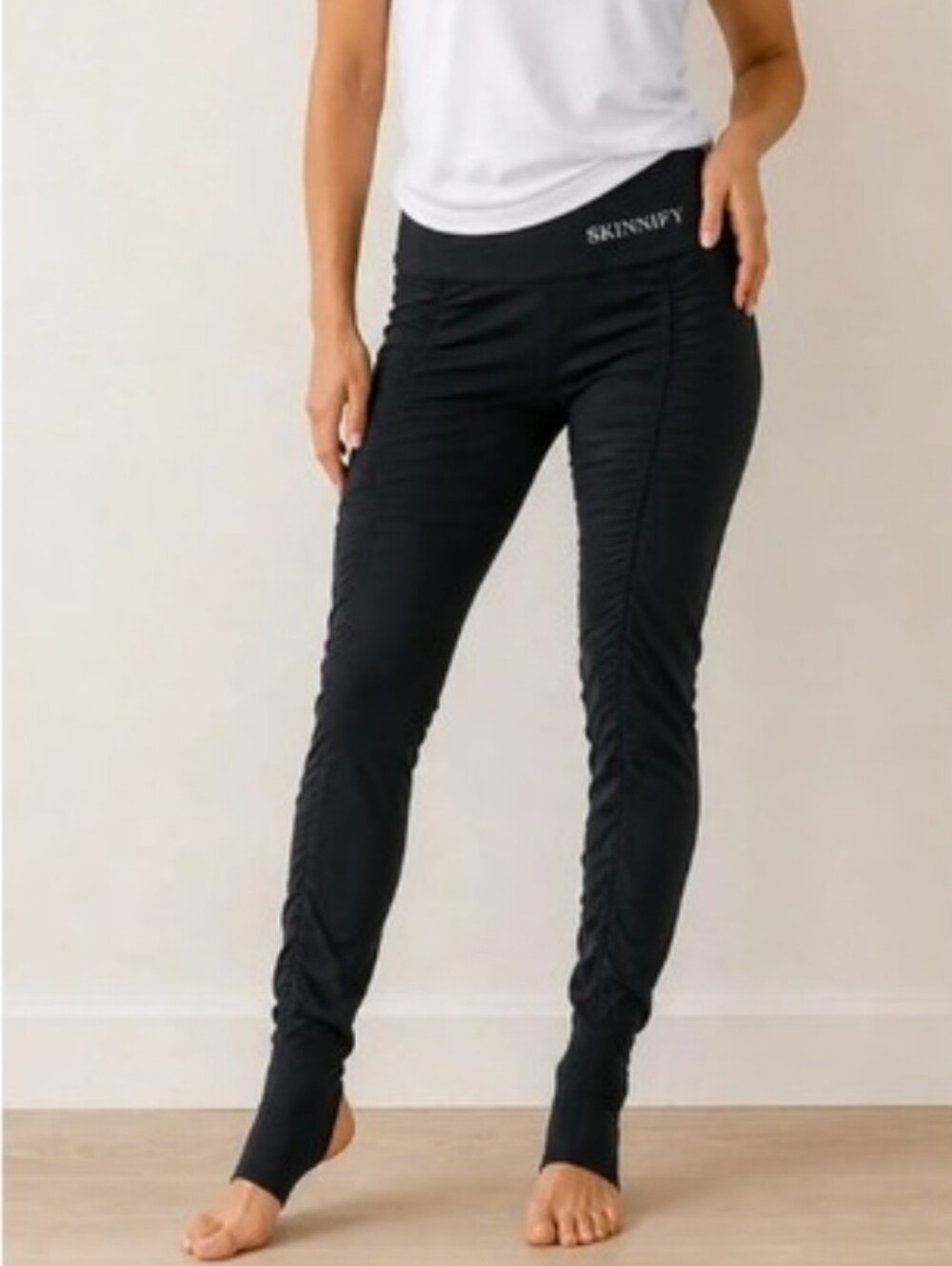 SKINNIFY 4 Band Resistance Leggings Black Size Medium